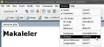 Dreamwever Bindings paneli