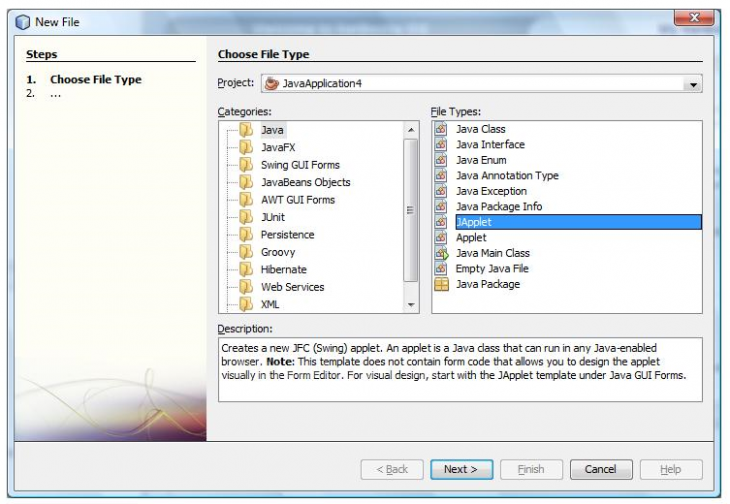 Japplet Projesinin Oluşturulması Japplet Standart Metotları Ve Metotların Görevleri