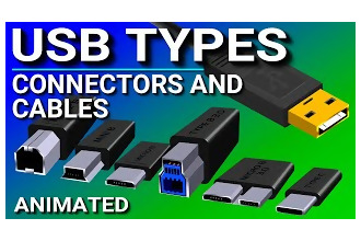 USB Bağlantı Noktaları, Kablolar, Türleri ve Konnektörler